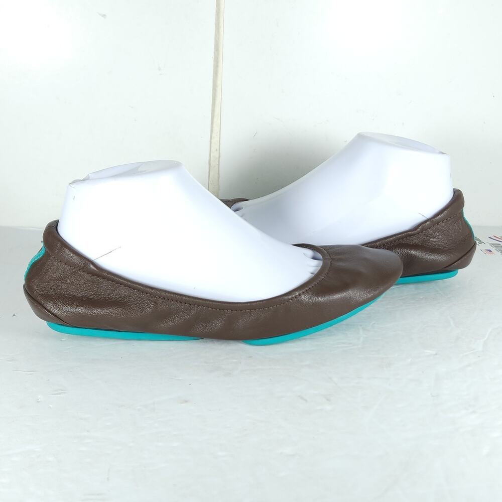 Tieks by Gavrieli Women’s US8 Chocolate Brown Leather Slipon Flat Ballet Shoes - Picture 9 of 14